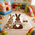thumbnail image 1 of EGNMCR Bathroom Rugs, Rugs for Living Room, Area Rug, Bath Mat Easter Bunny Drawing Floor Mat For Bedroom Porch Hallway Dorm Easter Home Decoration Easter Gift Polyester fiber floor m at, 1 of 7
