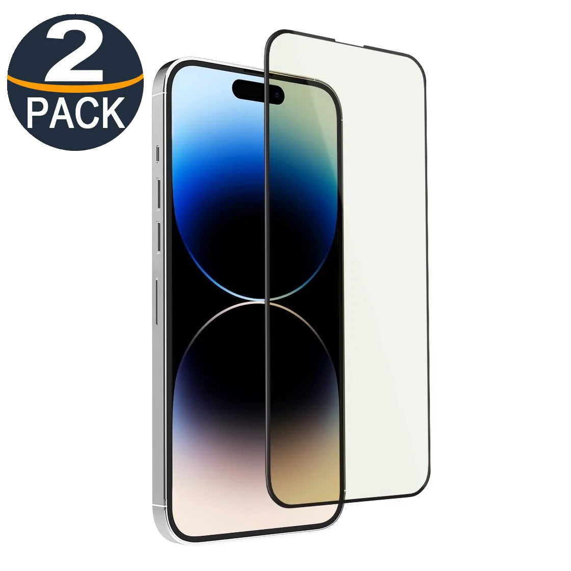 2 Packs [PST] iPhone 16 Pro Screen Protector, Full Coverage Tempered Glass Screen Protector with Case Friendly & Bubble Free