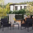 thumbnail image 2 of Outsunny 3PCS Patio Rotin Chaise et Table ensemble, 2 of 10