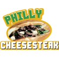 thumbnail image 1 of Philly CHEESESTEAK 16" Concession Decal Sign cart Trailer Stand Sticker Equipment, 1 of 1