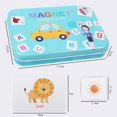 thumbnail image 4 of maytalsory Wooden Magnetic Letters and Numbers Toys Kids Fridge Magnets ABC Alphabet Word Flash Cards Spelling Counting Game Learning Toys, 4 of 6