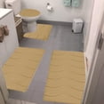 thumbnail image 1 of Cagogo under $5 4-Piece Wave Bath Mat, Foam Bath Mat 4 Set Complete,Bathroom Rugs Toilet Mats Collection,Soft Comfortable Water Absorption Mats,Non-Slip Thick Machine Washable Dark, 1 of 7