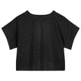 thumbnail image 3 of Plebaso Girls Workout Tops Long/Short Sleeve Open Back Shirts Kids Athletic Running Cropped Tees Tops, 3 of 6