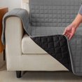 thumbnail image 2 of Housse de Protection Réversible pour Meubles de Chiens et Chats Chaise Marine/gris, 2 of 5