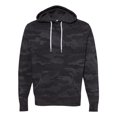 thumbnail image 1 of Independent Trading Co. Unisex Lightweight Hooded Sweatshirt, L, Black Camo, 1 of 2