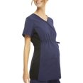 thumbnail image 3 of Scrubstar Women's Maternity Stretch Mock Wrap Scrub Top, 3 of 6