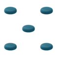 thumbnail image 1 of maskred Housses de Coussin Rondes pour Tabouret Confortable Polyester Imperméabilisation Douce Noir Vert 5Set, 1 of 6