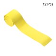 thumbnail image 2 of Unique Bargains 43.3' Round Groove Non-Slip PU Tennis Racket Overgrip Tape Wraps Yellow 12 Pack, 2 of 6