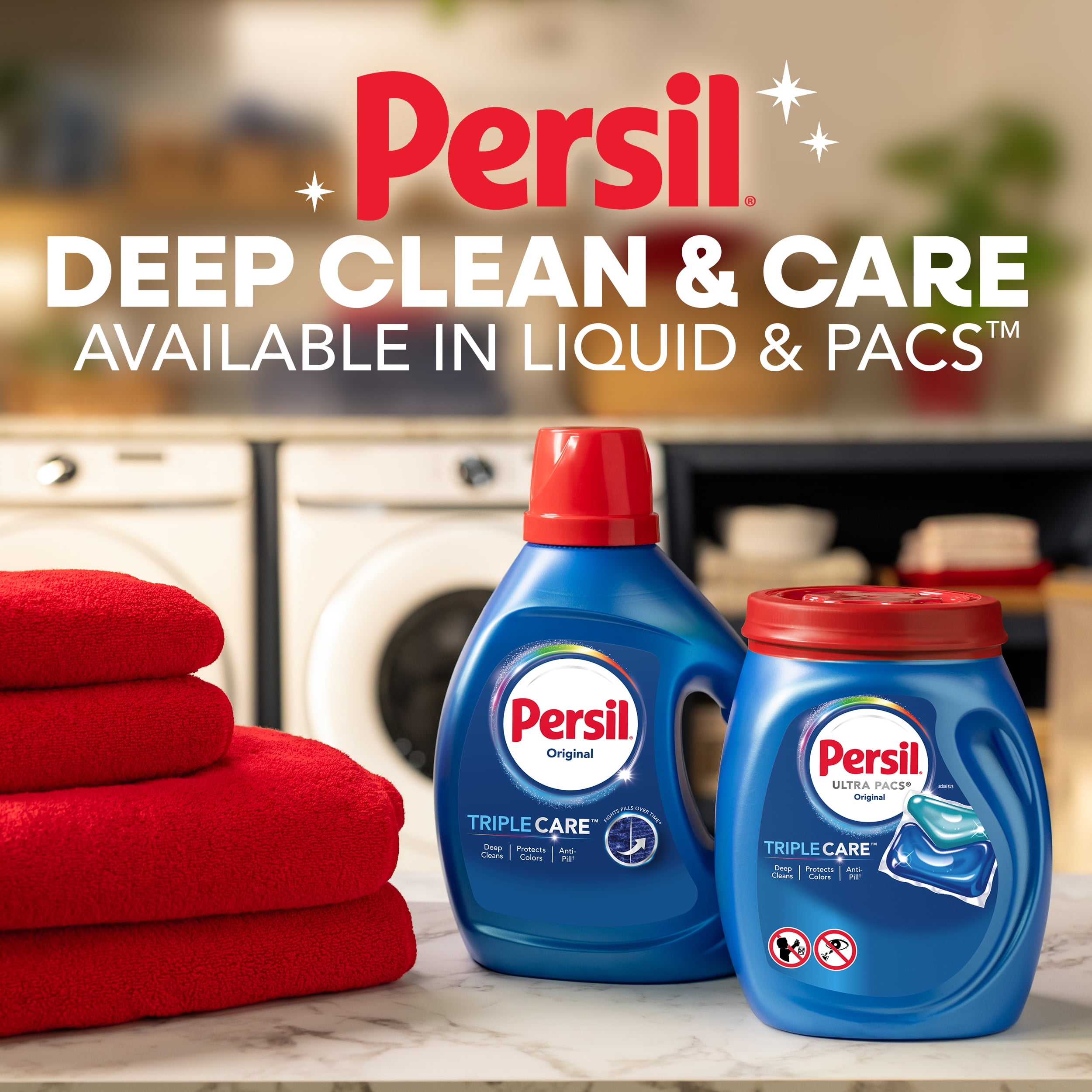 Persil TripleCare™ Ultra Pacs Deep Clean Laundry Detergent, Original 76 Count