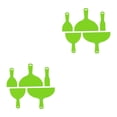 thumbnail image 3 of maskred Comfortable Grip With Ergonomic Curved Handle Filling Set Paint Scraper ABS Putty Durable ABS -friendly green 2Set, 3 of 6