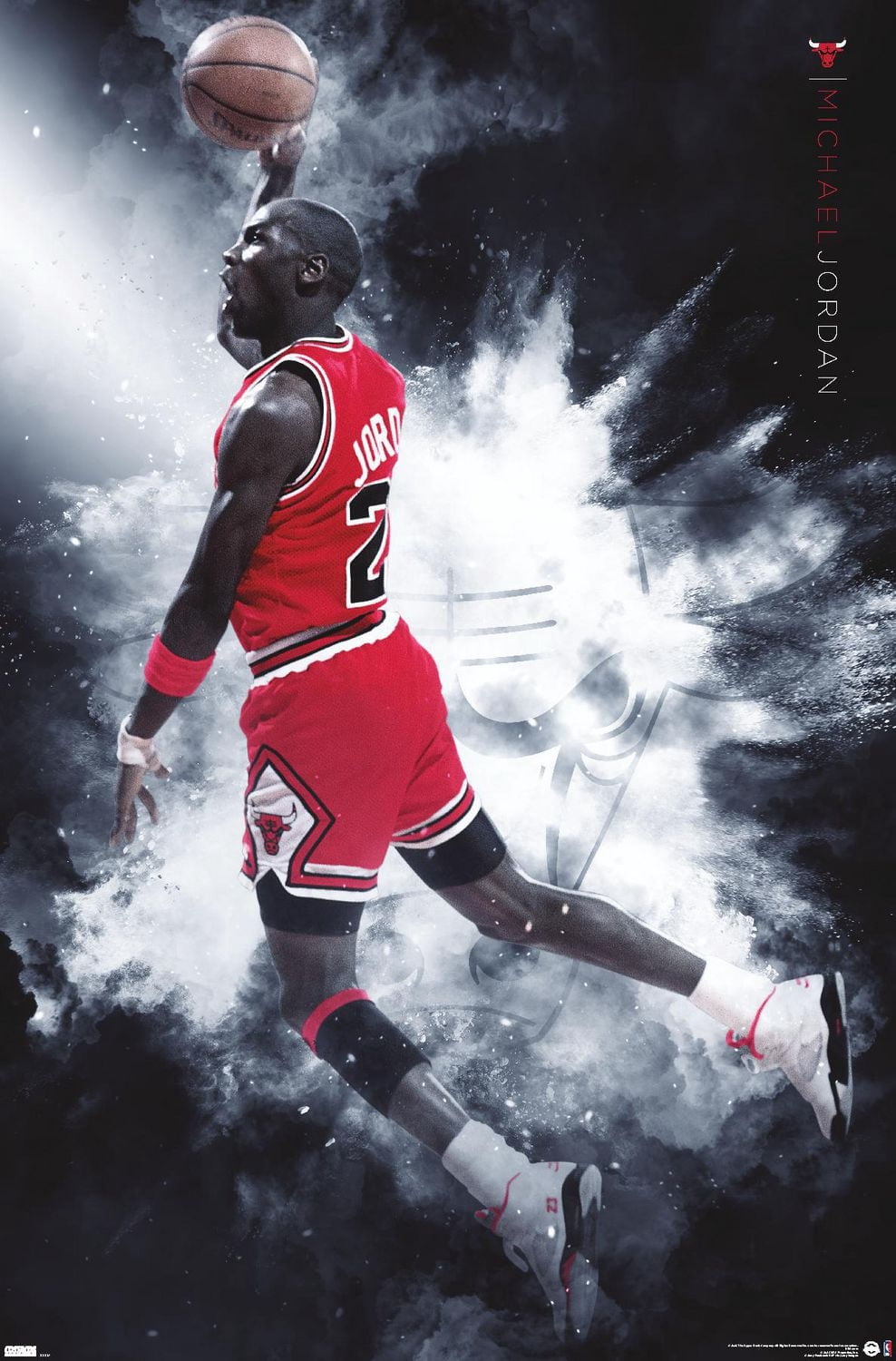 Michael Jordan - Burst Wall Poster, 22.375" x 34"