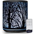 thumbnail image 1 of Sunfuny Essential Oil Diffuser, Aromatherapy Metal Oil Diffuser 400ml with Remote Control, Ultrasonic Aroma Diffuser Mini Air Humidifier Fragrance Vaporizer with 7 Color LED Light (Black Forest Iron), 1 of 7