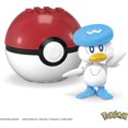 thumbnail image 3 of MEGA Pokémon Quaxly Building Toy Kit, Poseable Action Figure with Poké Ball - 24 Pieces, 3 of 6