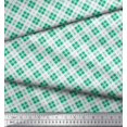 thumbnail image 3 of Soimoi Modal Satin Fabric Diagonal Check Print Fabric by The Yard 42 Inch Wide, 3 of 5