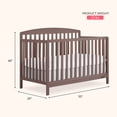 thumbnail image 2 of Dream On Me Odelle 5 in 1 Convertible Crib, Baltic Amber, 2 of 9