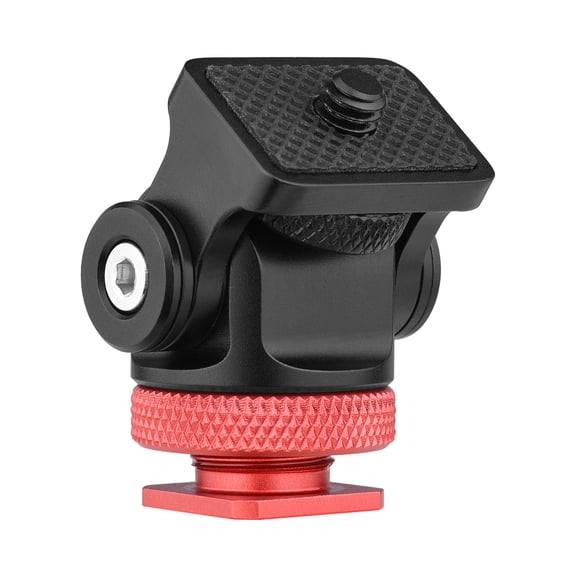 Mistaha 360° Rotatable Camera Monitor Cold Shoe Mount Adapter Head with 1/4-inch Interface Allen