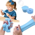 thumbnail image 2 of Blue Solid Color Butter Slime Clay Toy Non Settling Stretchy Diy Craft Blue Color With Accessories For Creative Play, 2 of 7
