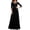Black, variant on Meichang Long 3/4 Sleeve Mother of Bride Dresses For Wedding V Neck Floral Lace Chiffon Formal Dresses Solid Color Elegant Evening Gowns Maxi Dresses Wedding Guest Dresses for Women