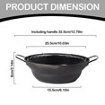 thumbnail image 3 of EIGTHTAIL 2024 Upgraded Stainless Skillet with and Drip Drain Rack Japanese Small Deep Skillet Kitchen Chicken for Home Use Non-Stick Pan Extra Savings, 3 of 8