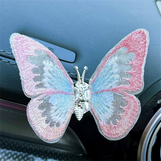 Meitianfacai Car Air Fresheners Vent Clips for Women,Cute Dual Butterfly Air Freshener Vent Clip Car Accessories for Women