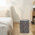 thumbnail image 4 of Collapsible Canvas Laundry Hamper Basket - Foldable Storage Bin for Toys, Blankets & Home Organization, 4 of 6