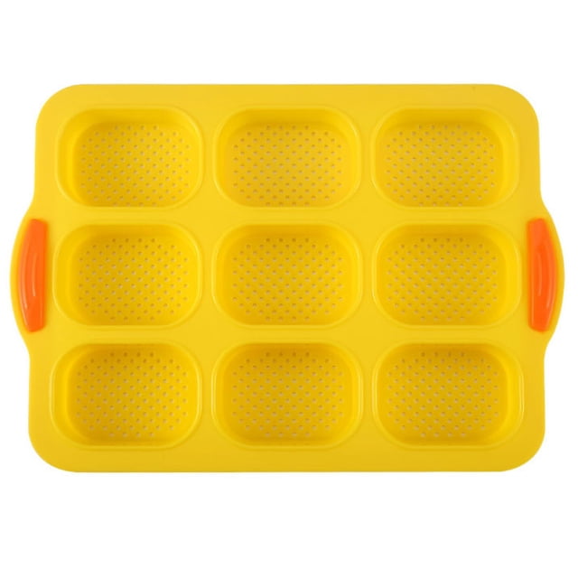 CEHVOM 9 Oval Baguette Mold French DIY Small Bread Bakeware Mold Non-stick Baking Tools