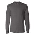 thumbnail image 1 of Hanes Beefy-T Men`s Long-Sleeve T-Shirt, M, Charcoal Heather, 1 of 1