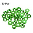 thumbnail image 3 of Unique Bargains Lot de 30 Rondelles à Encastrer M4 en Alliage d'Aluminium Anodisé pour Finition, Vert, 3 of 4