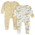 thumbnail image 1 of Pyjama en Coton Ajusté à Pieds pour Bébé et Fillette, Lot de 2, 1 of 9