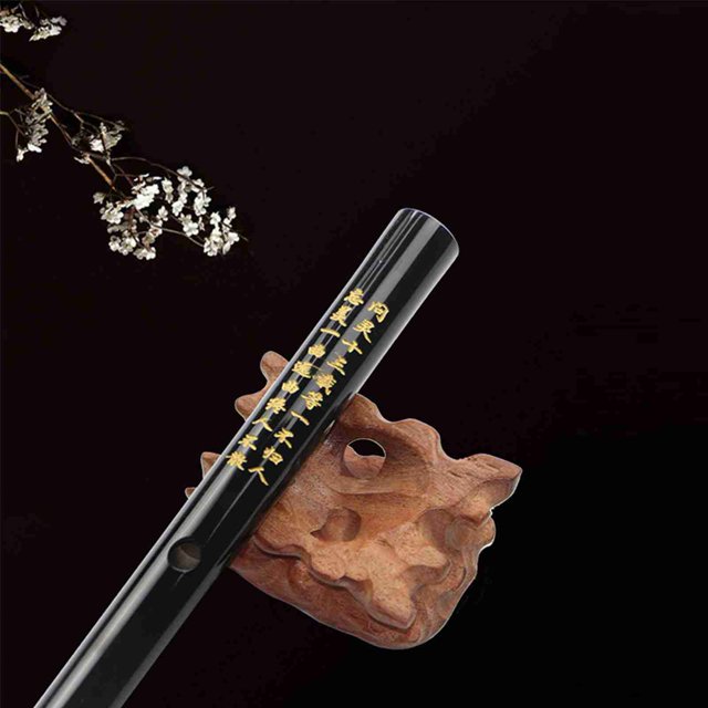 Flûte en Bambou Instrument de Musique Traditionnel Chinois 5 Touches avec Sac de Rangement