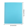 thumbnail image 4 of Light Blue Plastic Folder With Pockets Letter Size File Folder Document Organizer For Office School Supplies Heavy Duty Portfolio With Card Slot, 4 of 5