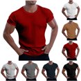 thumbnail image 1 of QIPOPIQ Men's Workout Shirts Slim Fit Athletic Bodybuilding T-Shirts Short Sleeve Tees Clearance, 1 of 7