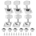 thumbnail image 3 of 6pcs Guitare Tuning Chevilles 3R 3L Semi-Fermé Tuners de Corde Machine Tête Pièces Professionnelles, 3 of 14
