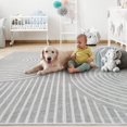 thumbnail image 4 of Boho Area Rug x Machine Washable Rugs for Living Room Non Slip Soft Carpet Geometric Jacquard Textu Carpet for Bedroom Dining Room Nursery Office Living Room Rug -, 4 of 7