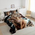 thumbnail image 4 of Erosebridal Highland Bull Bedding Twin Comforter Set, Cheetah Print Down Comforter, Rustic Farmhouse Decor, Breathable, 4 of 8