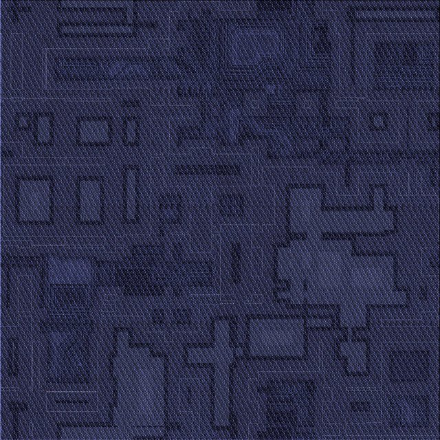 Ahgly Tapis d'Intérieur Lavable en Machine Carré Bleu Nuit, 6 Pieds Carré