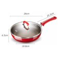 thumbnail image 2 of Enamel Frying Pan Non-stick Gas Stove Special Deep Steak Pancake Pan Home Frying Pan, 2 of 7