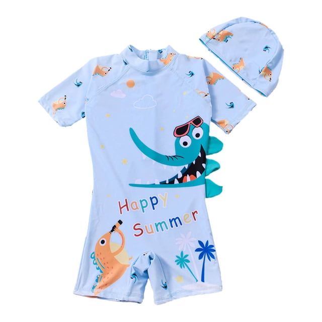 Child Swimsuit Boys Cartoon Kids Bathing Suits Boy Rash Guard Swimming Suit 8-9 Years Boys Fashion