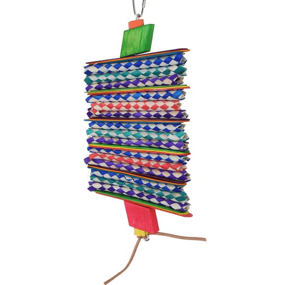 Bonka Bird Toys 1078 Big Step Shredder 10"" x 6"" Parrot Chew Forage Cage Toy African Grey Conure Amazon and Similar