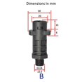 thumbnail image 1 of Ruiboury 1pc Pressure Washer Adapter Foam Nozzle Adapter Car Washing Accessories Type B 5Set, 1 of 6