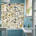thumbnail image 5 of TIELUTT Rideau de Douche en Tissu Taille de Rideau de Douche Beige Japonais Rideaux de Douche pour Salle de Bain et Rideaux de Douche Turquoise pour Salle de Bain Doublure de Rideau de Douche Transparente Robuste Rideau de Douche avec Ventouses et, 5 of 5