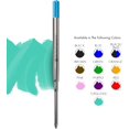 thumbnail image 4 of Shiyou-recharge de Billes pour Stylos à Billes Parker, Pointe Moyenne, Rouleau Doux, Turquoise, Lot de 2 (P132TQ), 4 of 4