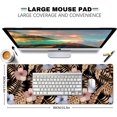 thumbnail image 5 of Desk Pad, Hibiscus Frangipani Gold Palm Leaves Large Mouse Pad, Mouse Mat Anti Slip Rubber Mousepad for Desktops, Computer, Keyboard Mouse Mat for Work, Laptop, 31.5 X 11.8 Inch, 5 of 5