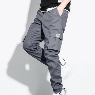 LOVZFMLL Cargo Pants for Men's Multi Pocket Washed Overalls Outdoor Casual Pants Trousers