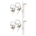 thumbnail image 4 of QualitChoice AK6 PLUS Écouteurs Filaires Oreillette à Réduction de Bruit Casque avec Embouts Blancs avec Micro 2 Ensembles, 4 of 6