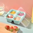 thumbnail image 1 of SuoKom Boîte Bento à 4 Compartiments, Contenants Réutilisables pour Préparation de Repas et Lunch pour Enfants et Adultes, Contenants de Rangement pour Aliments Divisés pour l'École, le Travail et les Voyages, 1 of 8