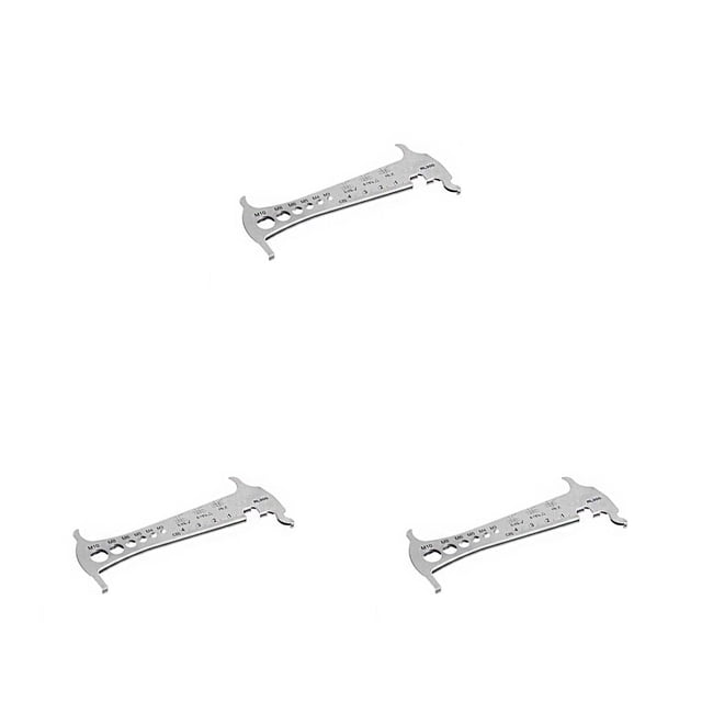 relayinert Outil de Vérification de l'Usure de Chaîne Indicateur Règles Mesure Règle Outils de Réparation 3Ensemble