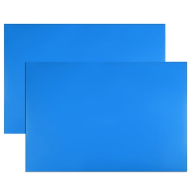 Unique Bargains 2 Pcs Dry Erase Flexible Magnetic Strip 11.7' x 8' Magnetical Sheet Labels Stickers Writable Blue