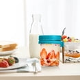 thumbnail image 4 of Ynlkorvg Glass&Bottle Overnight Oatmeal Jars With Spoon And Lids Airtight Oatmeal Containers With Measurement Marks Mason Jars With Lids For Oatmeal Containers On The Move, 4 of 8