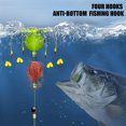 thumbnail image 3 of Montages de Pêche Hameçons en Acier Inoxydable Support pour Poisson-Chat Cage Printanière en Forme d'Olive Résistant à la Corrosion Plusieurs Tailles Matériau en Métal pour Eau Douce Eau Salée Poisson-Chat Truite, 3 of 8